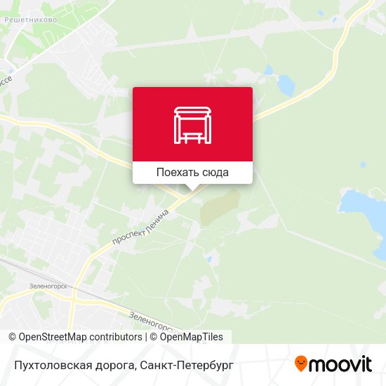 Карта Пухтоловская дорога