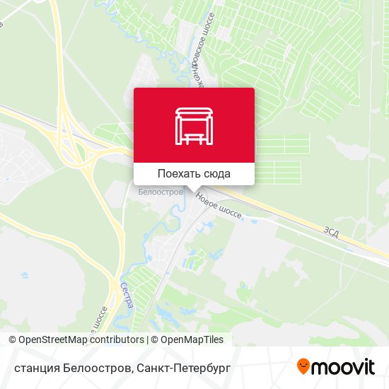 Карта станция Белоостров