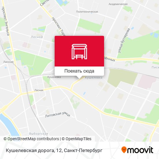 Карта Кушелевская дорога, 12