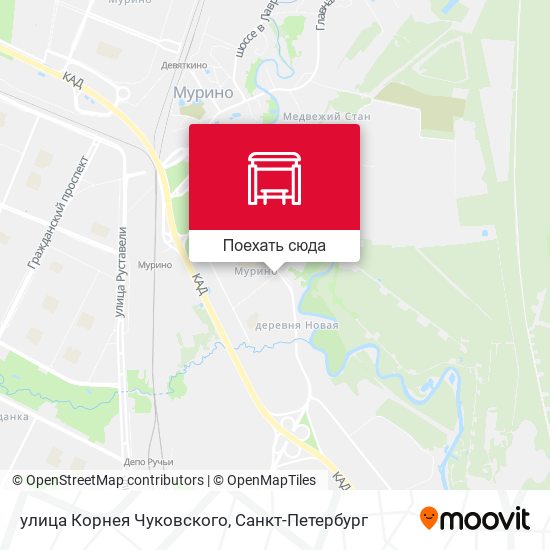 Карта улица Корнея Чуковского