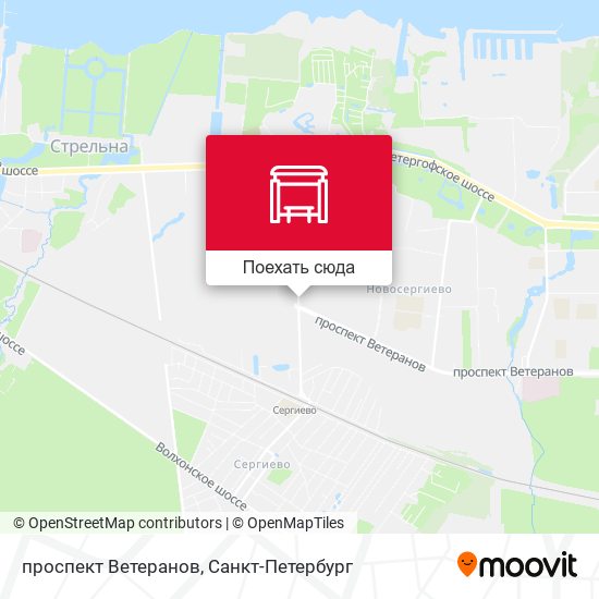 Карта проспект Ветеранов