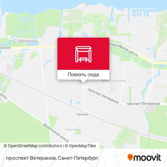 Карта проспект Ветеранов