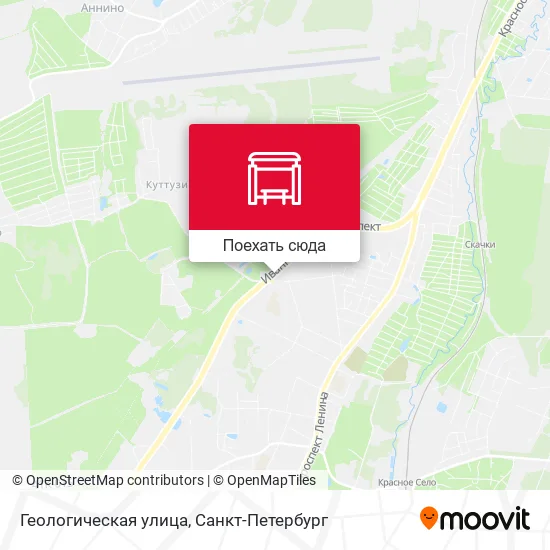 Карта Геологическая улица