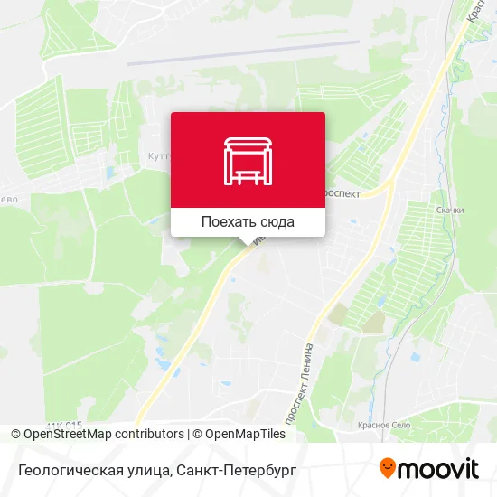 Карта Геологическая улица