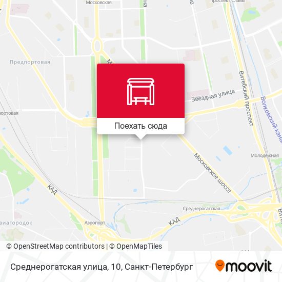 Карта Среднерогатская улица, 10
