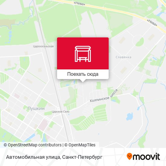 Карта Автомобильная улица