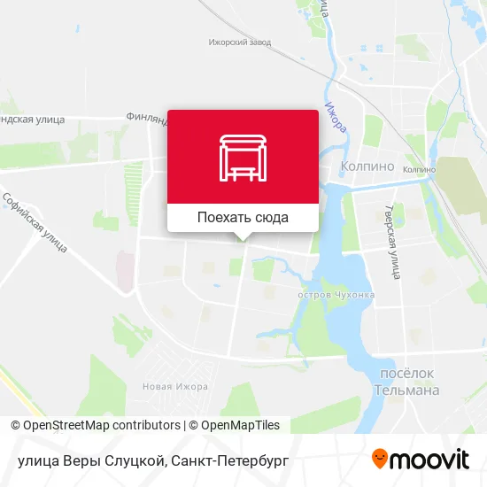 Карта улица Веры Слуцкой