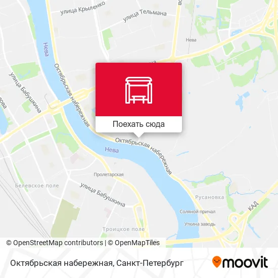Карта Октябрьская набережная