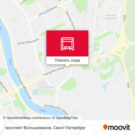 Карта проспект Большевиков