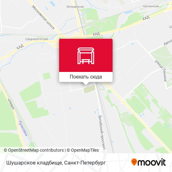 Карта Шушарское кладбище