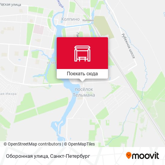 Карта Оборонная улица