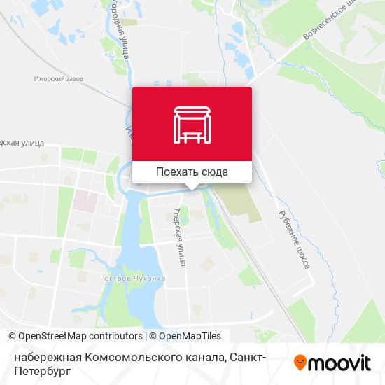 Карта набережная Комсомольского канала