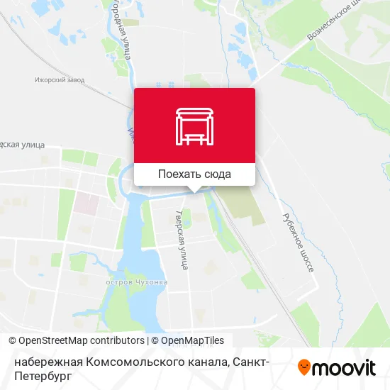 Карта набережная Комсомольского канала