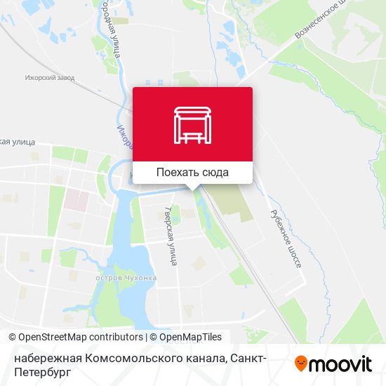 Карта набережная Комсомольского канала