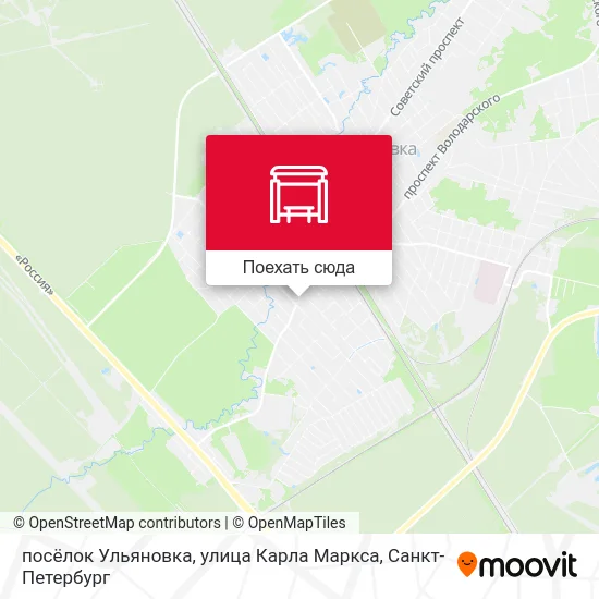 Карта посёлок Ульяновка, улица Карла Маркса