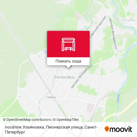 Карта посёлок Ульяновка, Пионерская улица