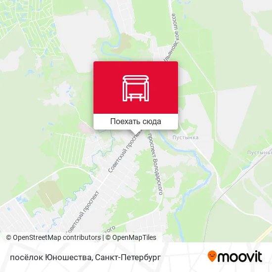 Карта посёлок Юношества