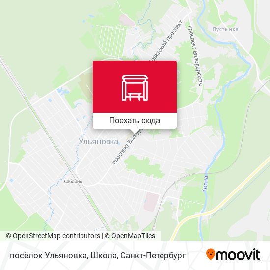 Карта посёлок Ульяновка, Школа