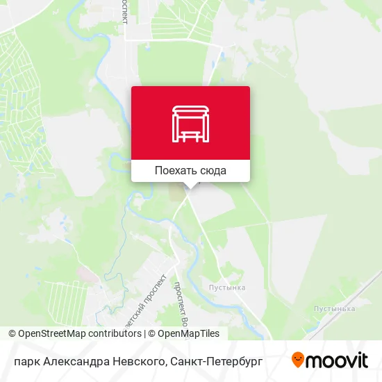 Карта парк Александра Невского