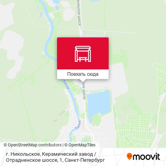 Карта г. Никольское, Керамический завод / Отрадненское шоссе, 1