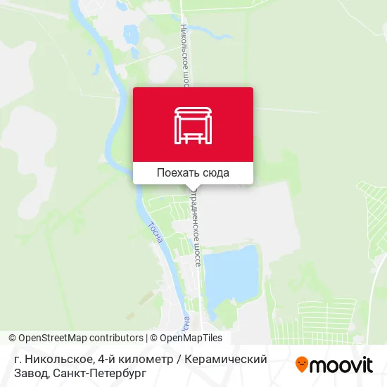 Карта г. Никольское, 4-й километр / Керамический Завод