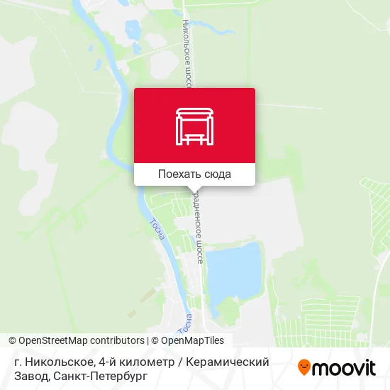Карта г. Никольское, 4-й километр / Керамический Завод