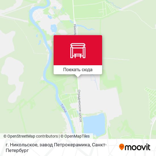 Карта г. Никольское, завод Петрокерамика