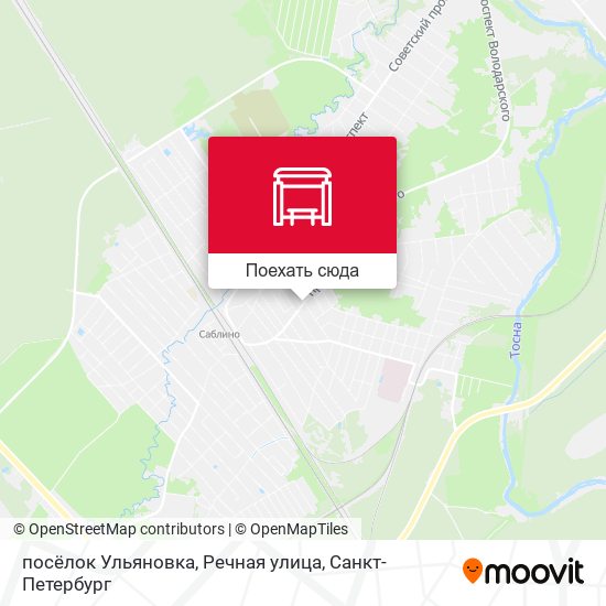 Карта посёлок Ульяновка, Речная улица