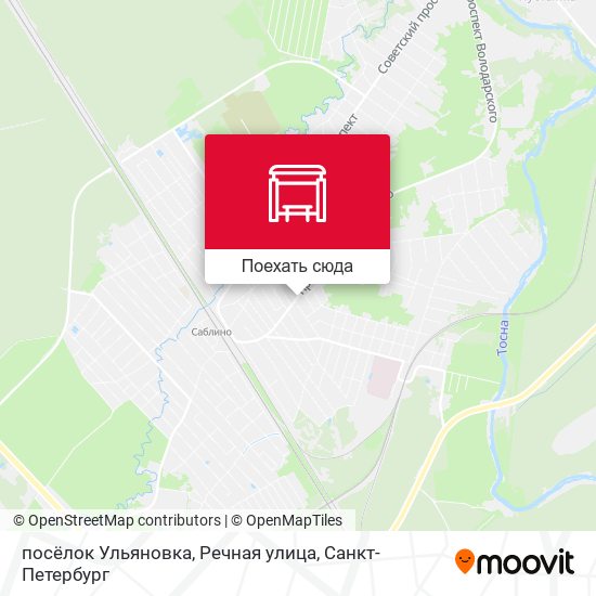 Карта посёлок Ульяновка, Речная улица
