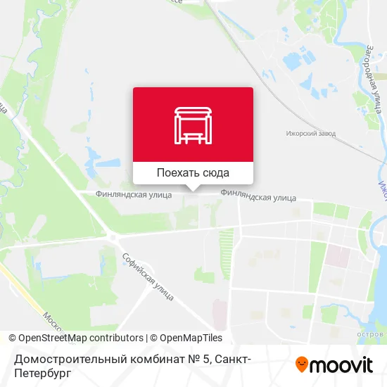 Карта Домостроительный комбинат № 5