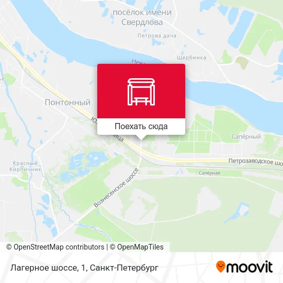 Карта Лагерное шоссе, 1