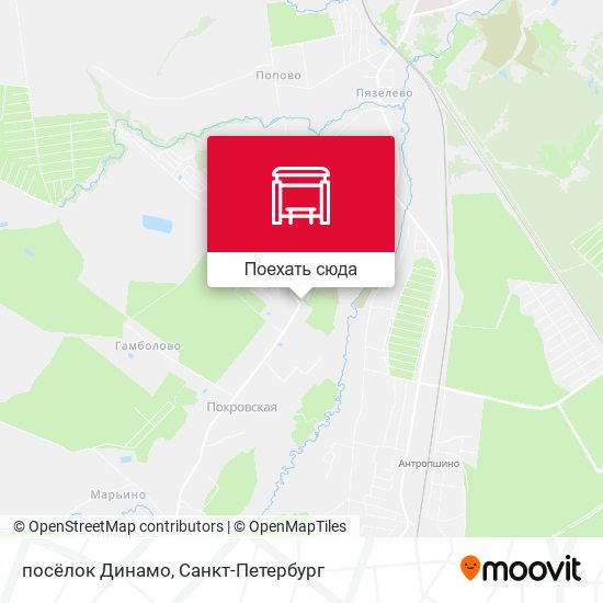 Карта посёлок Динамо
