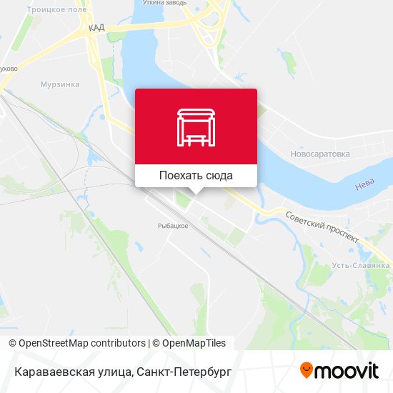 Карта Караваевская улица