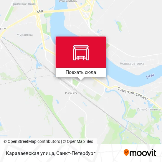 Карта Караваевская улица