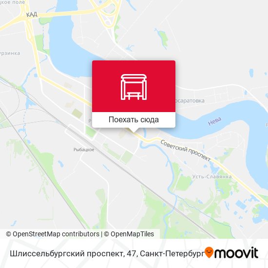 Карта Шлиссельбургский проспект, 47