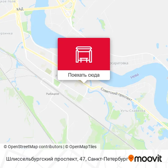 Карта Шлиссельбургский проспект, 47
