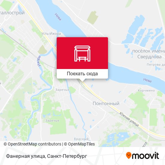 Карта Фанерная улица