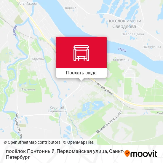 Карта посёлок Понтонный, Первомайская улица