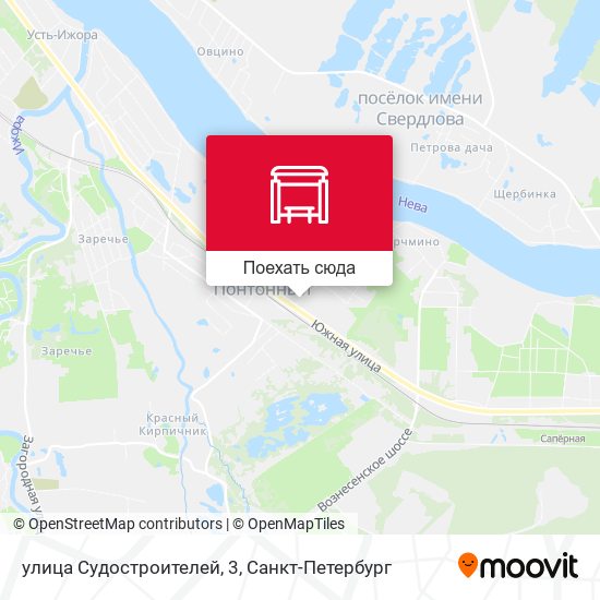 Карта улица Судостроителей, 3