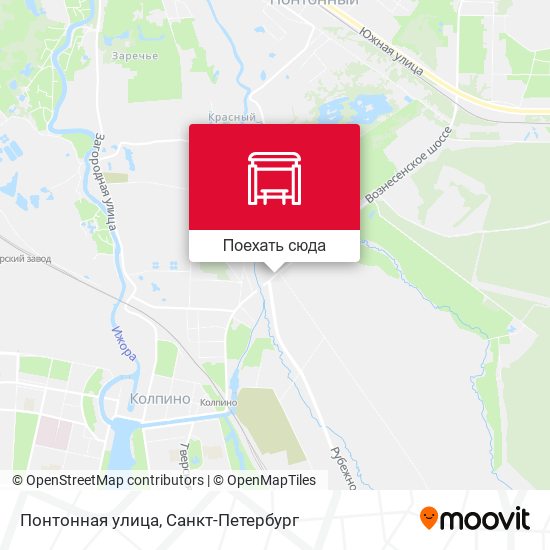 Карта Понтонная улица