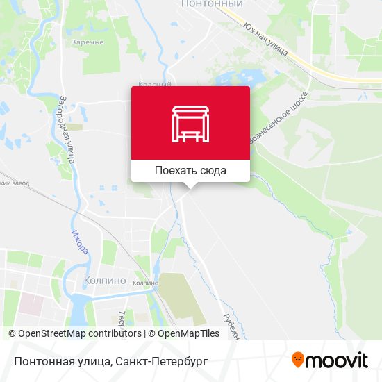 Карта Понтонная улица
