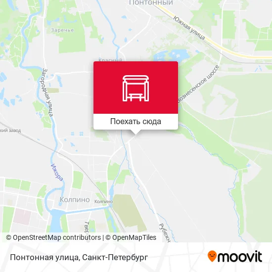 Карта Понтонная улица