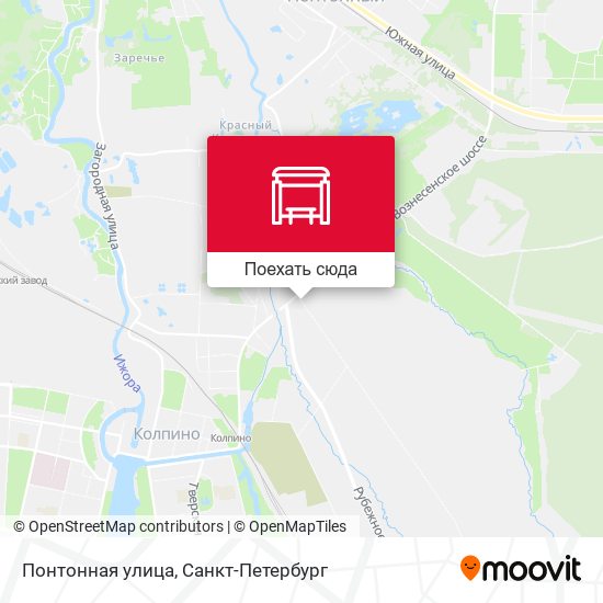 Карта Понтонная улица