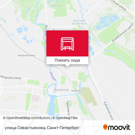 Карта улица Севастьянова
