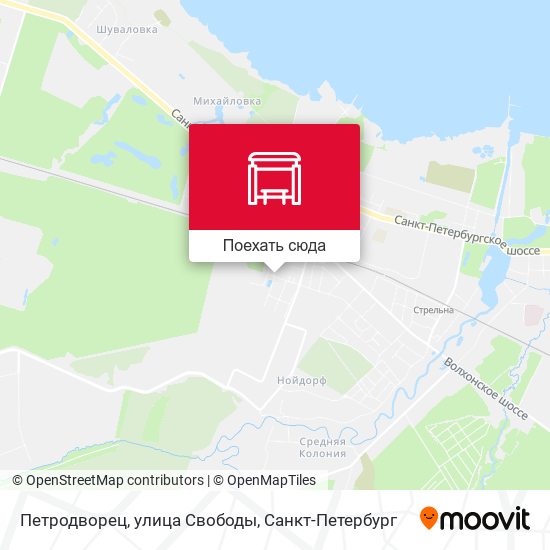 Карта Петродворец, улица Свободы
