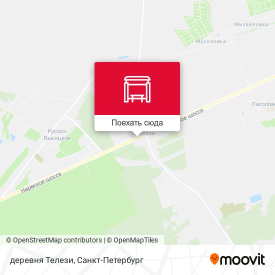 Карта деревня Телези