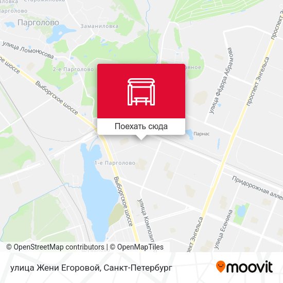 Карта улица Жени Егоровой