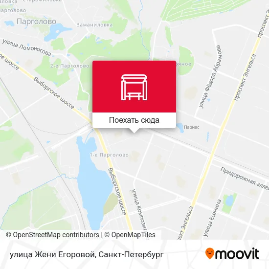 Карта улица Жени Егоровой