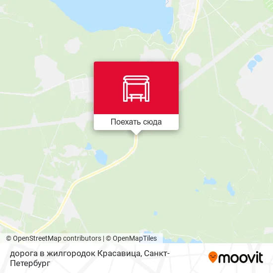 Карта дорога в жилгородок Красавица