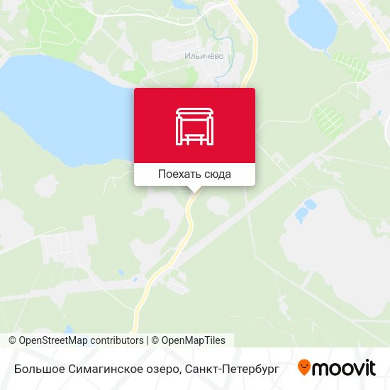 Карта Большое Симагинское озеро